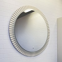 Зеркало Comforty Мадрид-70 LED-подсветка, бесконтактный сенсор, серый шёлк