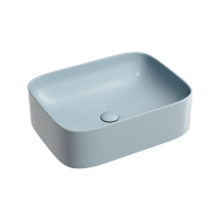 Чаша накладная прямоугольная Ceramica Nova Element 50x38 Серо-Голубой Матовый