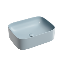 Чаша накладная прямоугольная Ceramica Nova Element 50x38 Серо-Голубой Матовый