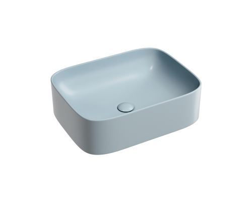 Чаша накладная прямоугольная Ceramica Nova Element 50x38 Серо-Голубой Матовый