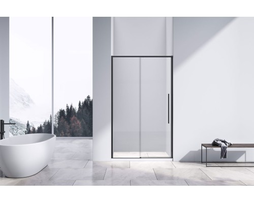 Душевая дверь Vincea Slim-N VDS-4SN110CLB 1100 черный стекло прозрачное