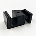 Душевой уголок Vincea Slim-N VSS-4SN900CLB 900x900 черный стекло прозрачное
