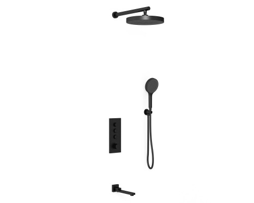 Душевой комплект Vincea Inspire VSFW-433TI2MB встраиваемый черный