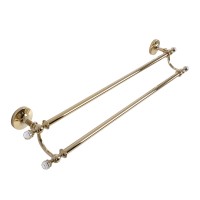Полотенцедержатель Art&Max Antic Crystal AM-E-2648SJ-Do двойной Золото