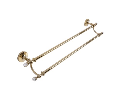 Полотенцедержатель Art&Max Antic Crystal AM-E-2648SJ-Do двойной Золото