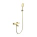 Смеситель для ванны с душем и термостатом Wonzon&Woghand, Брашированное золото
