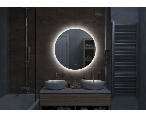 Зеркало Континент Ajour D 800 ЗЛП590 с подсветкой с сенсорным выключателем