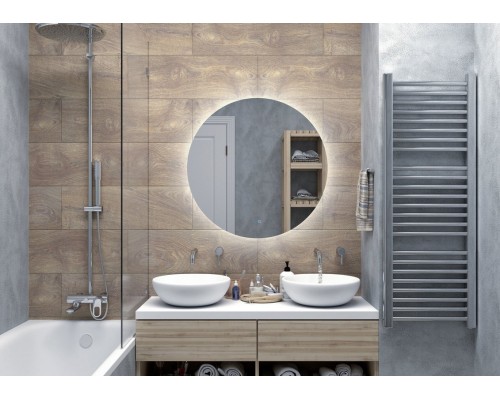 Зеркало Континент Ajour D 800 ЗЛП590 с подсветкой с сенсорным выключателем