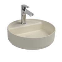 Раковина накладная ISVEA Infinity 42 круглая слоновая кость матовый 10NF65042SV-2K