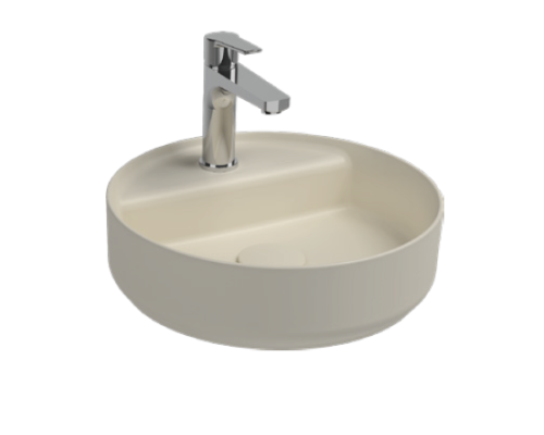 Раковина накладная ISVEA Infinity 42 круглая слоновая кость матовый 10NF65042SV-2K