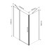 Душевой уголок Vincea Orta 1200x900 Хром