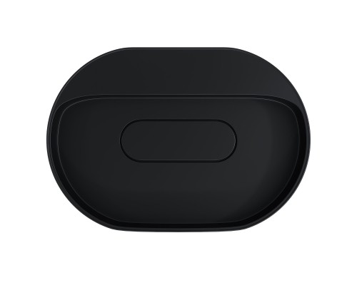 Раковина накладная овальная Uperwood Tanos Quartz 55 см, черная, "уголь"