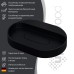 Раковина накладная овальная Uperwood Tanos Quartz 55 см, черная, "уголь"