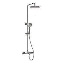 Душевая стойка Sancos Game с изливом и термостатом для ванны/душа, хром, SC3001CH