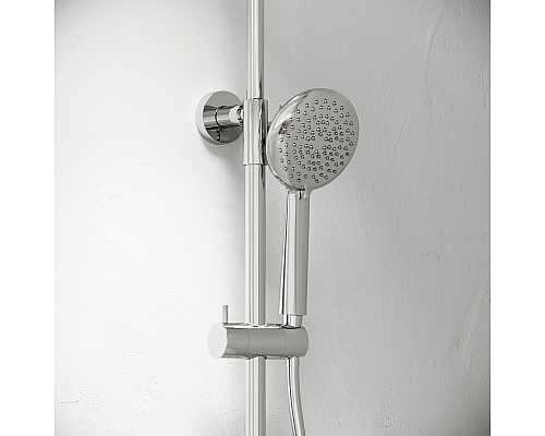 Душевая стойка Sancos Game с изливом и термостатом для ванны/душа, хром, SC3001CH