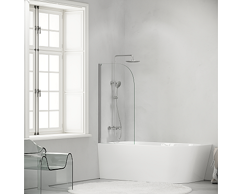 Душевая стойка Sancos Game с изливом и термостатом для ванны/душа, хром, SC3001CH