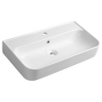 Раковина, ISVEA, SistemaU накладной-1, с переливом, без креплений,-белый 10PL53070SV