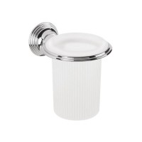 Стакан подвесной Colombo Hermitag цвет хром/матовое стекло