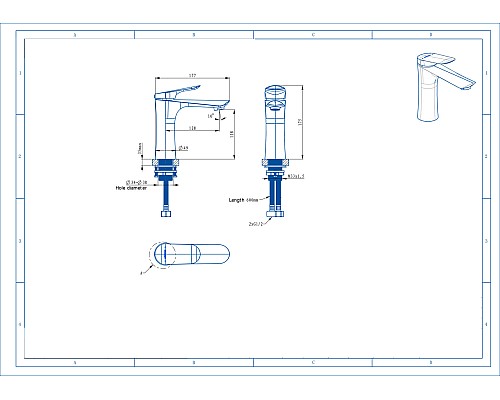 Смеситель на раковину Arrow AMP11857 хром