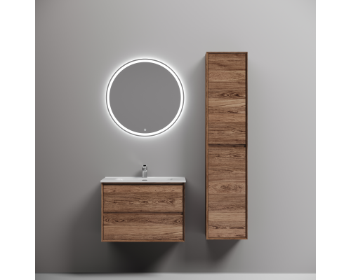 Тумба под раковину подвесная Sancos Marmi 2.0 69х44 с доводчиками, дуб чарльстон, MR2.070ECH