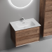 Тумба под раковину подвесная Sancos Marmi 2.0 69х44 с доводчиками, дуб чарльстон, MR2.070ECH