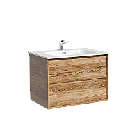 Тумба под раковину подвесная Sancos Marmi 2.0 69х44 с доводчиками, дуб чарльстон, MR2.070ECH