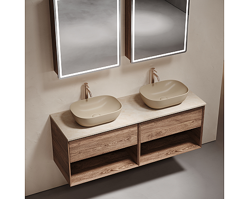 Столешница для ванной комнаты из керамогранита Sancos Kreman 1400х460, TT140A2X