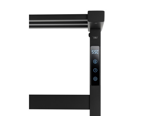 Полотенцесушитель электрический Wonzon&Woghand FRANKFURT, Черный матовый WW-A1026-MB