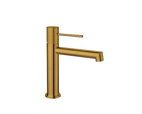 Смеситель для раковины Vincea Desire VBF-1D1BG однорычажный брашированное золото