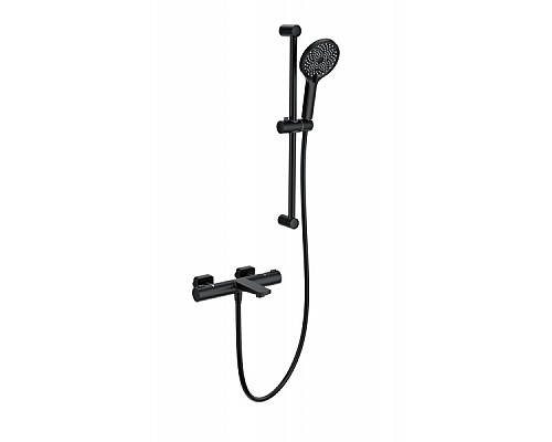 Смеситель для ванны с душевым гарнитуром и термостатом Wonzon&Woghand, Черный матовый