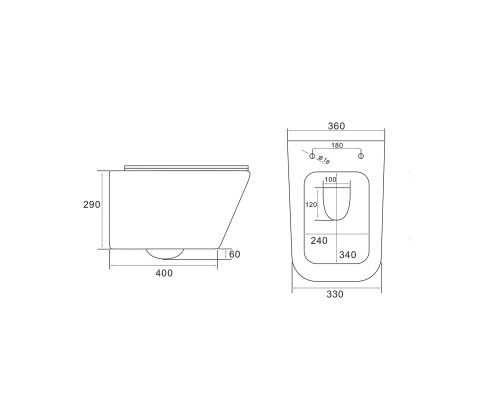 Унитаз подвесной Vincea Q-Line VT1-12MC безободковый капучино матовый с микролифтом