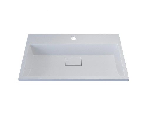 Раковина для ванной 70 см, Uperwood Barsa, белая глянцевая