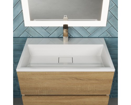 Раковина для ванной 70 см, Uperwood Barsa, белая глянцевая