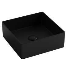 Раковина накладная Ceramicanova 361x361x130, черный матовый