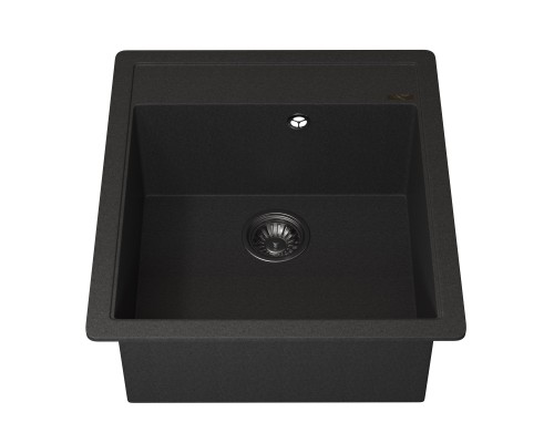 Кухонная мойка кварцевая Uperwood Quartz UPD-07-04, прямоугольная, черная