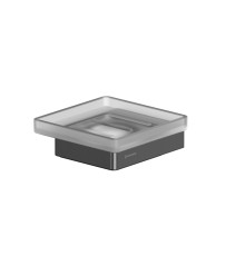 Мыльница подвесная WHITECROSS Cubo оружейная сталь