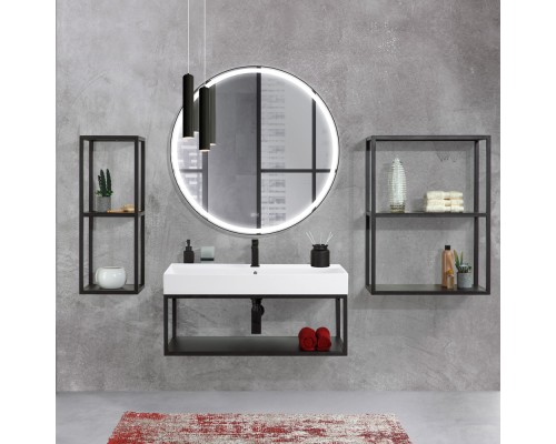 Зеркало Cezares Cadro 90 CZR-SPC-CADRO-900-LED-TCH-WARM с подсветкой с сенсорным выключателем и подогревом