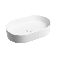 Чаша накладная овальная Ceramica Nova Element 60x38 Белый Матовый