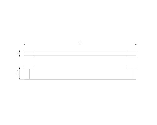 Вешалка для полотенец Wonzon&Woghand, Хром