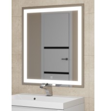 Зеркало для ванной с подсветкой Uperwood Tanos 70х80 см, сенсор/антизапотевание