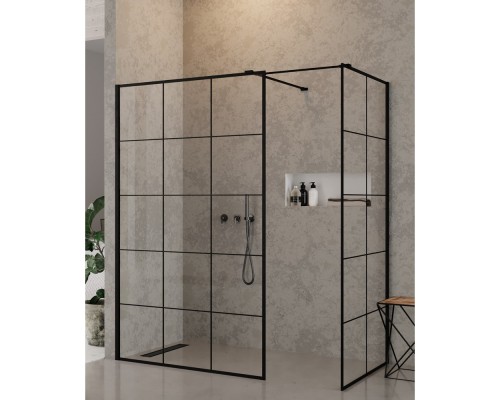 Душевое ограждение NEW TRENDY NEW MODUS BLACK 120x100x200 черный