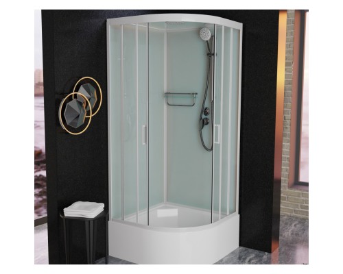 Душевая кабина Frank F409/2 М White матовое стекло