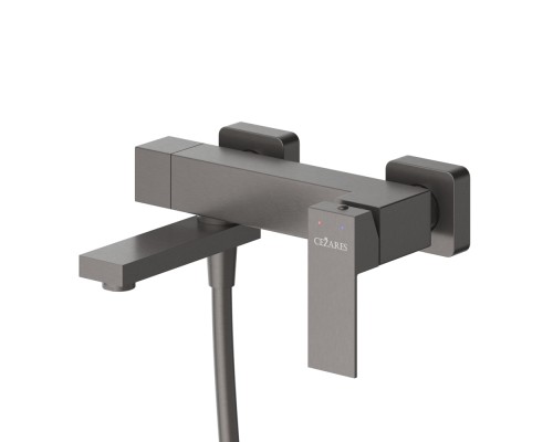 Смеситель для ванны Cezares Slider SLIDER-VD-GM Оружейная сталь