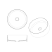 Раковина LV204 Corian DELMAR 41,5x14см