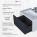 Тумба под раковину 70 см, Uperwood Next Premium, белая/графит, 1 ящик