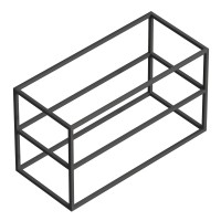 Консоль под раковину Cezares Cadro 100 Черная матовая