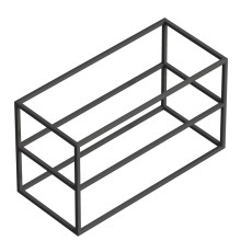 Консоль под раковину Cezares Cadro 100 Черная матовая