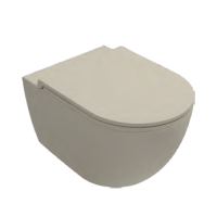 Унитаз ISVEA VEA Rondo подвесной 365x510x400 слоновая кость матовый 10VA02002SV-2K