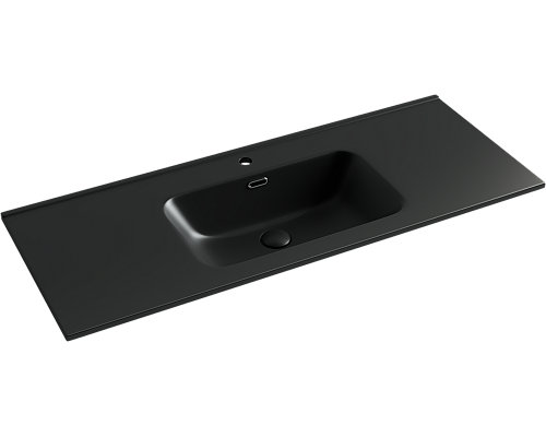 Раковина-столешница Sancos ELEMENT 121x18 Черный матовый Раковина-столешница Sancos ELEMENT 121x18 Черный матовый