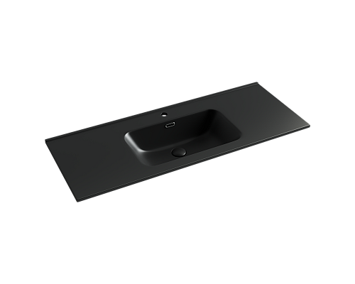 Раковина-столешница Sancos ELEMENT 121x18 Черный матовый Раковина-столешница Sancos ELEMENT 121x18 Черный матовый
